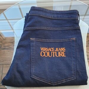 NWOT VERSACE JEANS COUTURE Medium Wash Jeans 👖 - US 40, Blue